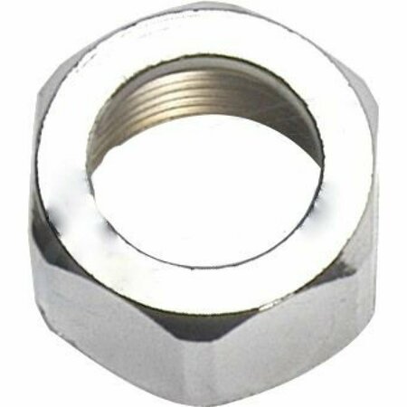 AMERICAN IMAGINATIONS 0.375 in. Hexagonal Chrome Compression Nut in Stainless Steel-Brass AI-37857